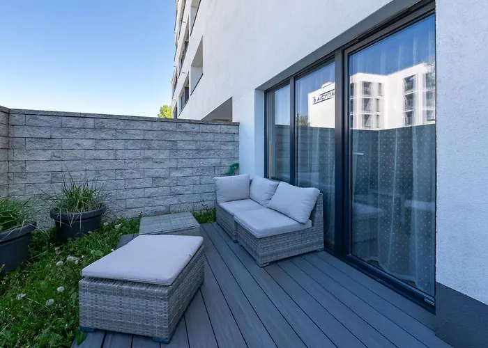 Apartamentyprzymorzu Baltycki Z Miejscem Postojowym I Ogrodkiem *